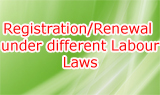 Registration/Renewal under different Labour Laws